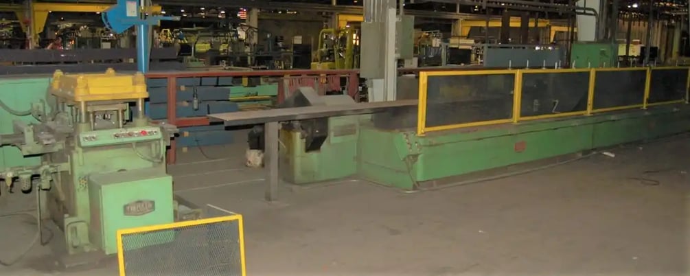9 Stand, Yoder #M-3 Cee Purlin tooled, gear driven rollforming line, 3" arbor,S43019 - Image 8