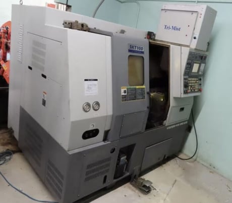 Hyundai Kia #SKT100, CNC turn center, Fanuc Series OiTC, 21.7" swing, 6" chuck, 1.7" bar, 2008 - Image 2