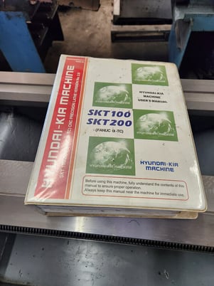 Hyundai Kia #SKT100, CNC turn center, Fanuc Series OiTC, 21.7" swing, 6" chuck, 1.7" bar, 2008 - Image 8