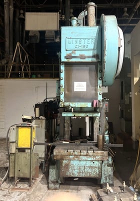 150 Ton, Minster #G1-150, OBI press, 12" stroke, 26" Shut Height, updated AB MicroLogix 1200 ctls - Image 1