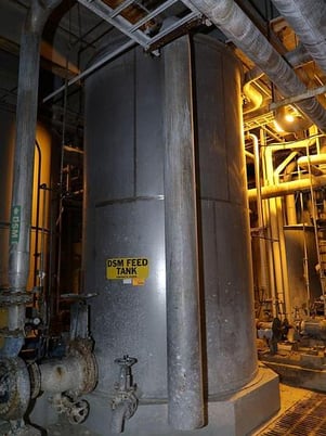 Apache, Stainless Steel tank w/DSM feed tank agitator, 3 HP, 8' D x 14' H - Image 1