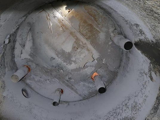 5264 gallon Apache, Primary fine screen feed 316L Stainless Steel tank w/agitator, 10' D x 14' H - Image 4