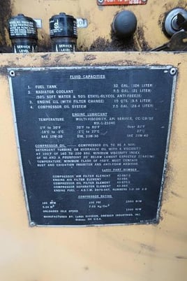 185 cfm, 100 psi, Leroi #185, portable diesel compressor, 9098 hours - Image 9