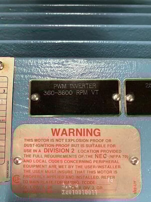 300 HP 3600 RPM Induction motor, TEFC, 4000 Volts, new, 2021 - Image 5