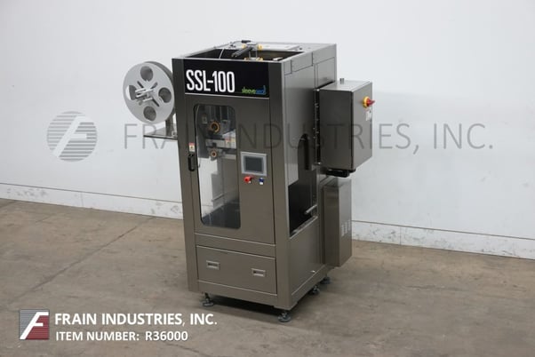 Sleeve Seal #SSL-100, automatic sleever labeler, rated from 10-100 sleeves per minute, with 20" OD label reel - Image 5