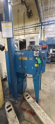 D.o. James Engineering #562, automatic twin spindle gear deburrer, 14" gear diameter, AB PLC - Image 9