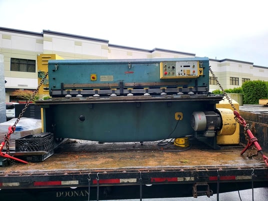 1/4" x 6' Amada #M-2060, Mechanical Squaring Shear, Squaring Arm - Image 1