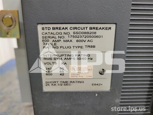 800 Amps GE Ssd Power Break Ii Mo/do (ssd08) Mvt Plus Lsi, 800 Amps Ct, 600 Amps Rp - Image 5