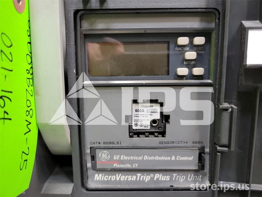 800 Amps GE Ssd Power Break Ii Mo/do (ssd08) Mvt Plus Lsi, 800 Amps Ct, 600 Amps Rp - Image 4