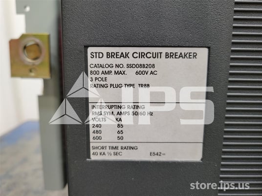 800 Amps GE Ssd Power Break Ii Mo/do (ssd08) Mvt Plus Lsi, 800 Amps Ct, 600 Amps Rp - Image 5