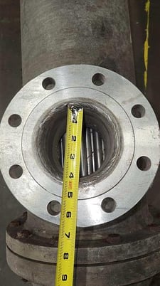150 psig, Tema, Stainless Steel tube type heat exchanger, 12" dia. x 160" L, 1998 - Image 5
