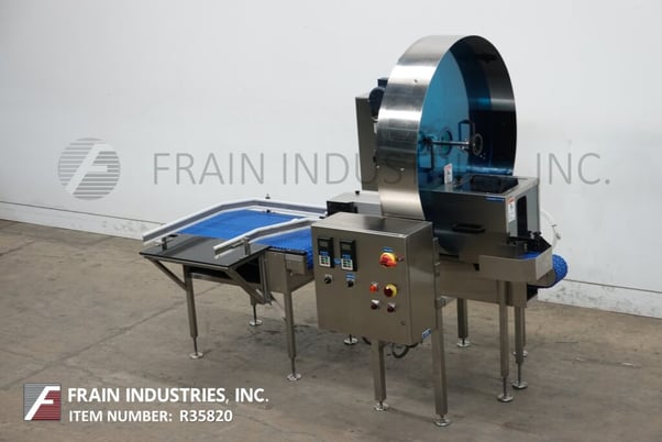 McBrady #60, rotary, inverted, air cleaner, rated from 20-100 containers per minute, mounted on multi-leg - Image 1