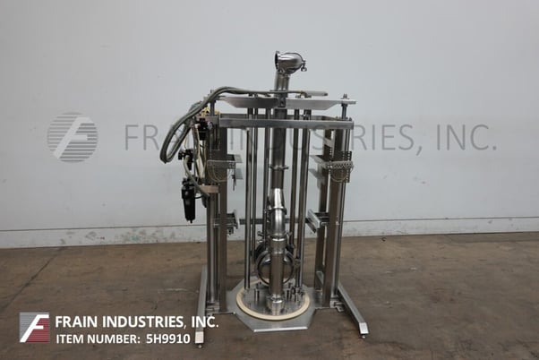 Murzan #PI-50, Sanitary, Stainless Steel, 55 gallon drum unloader with DUS7IM4X4 Stainless Steel double - Image 2