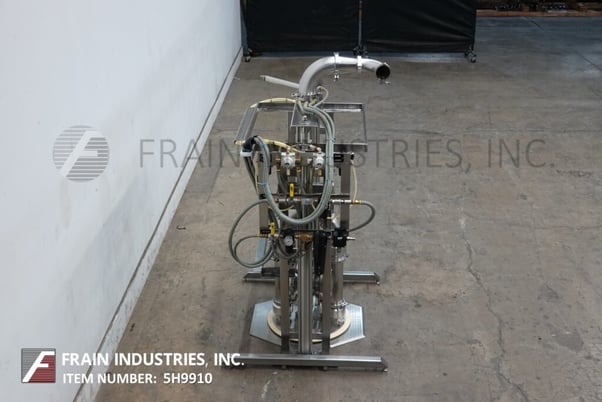 Murzan #PI-50, Sanitary, Stainless Steel, 55 gallon drum unloader with DUS7IM4X4 Stainless Steel double - Image 3