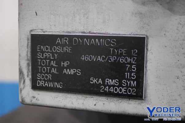 Air Dynamics / Pleco #12, power vacuum with dump hopper, 7-1/2 HP, 2012, #74764 - Image 5