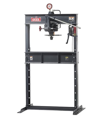 25 Ton, Dake #25H, H-frame Press, hand-operated, 35.5" between uprights, 5" RAM travel, NEW - Image 1