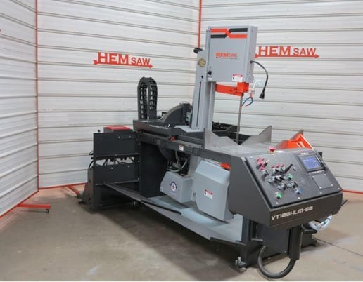 18" x 20.75" Hemsaw #VT100HLM-60-CTS, Vertical Hydraulic Manual Bandsaw, 1-1/4" 15' 6" x .042", NEW - Image 5