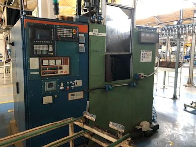 GH #100-SM, dual head vertical induction scanner, Siemens 828D Control, full enclosure, 2002 - Image 2