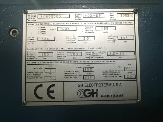 GH #100-SM, dual head vertical induction scanner, Siemens 828D Control, full enclosure, 2002 - Image 3