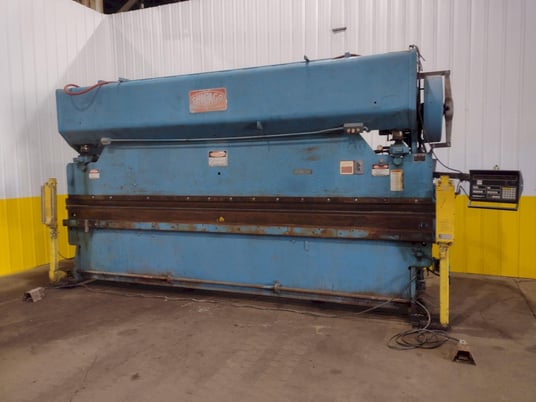 90 Ton, Chicago #1416-L, mechanical press brake, 16' overall, 174" between housing, 3" stroke, 4" adj., 40 - Image 8