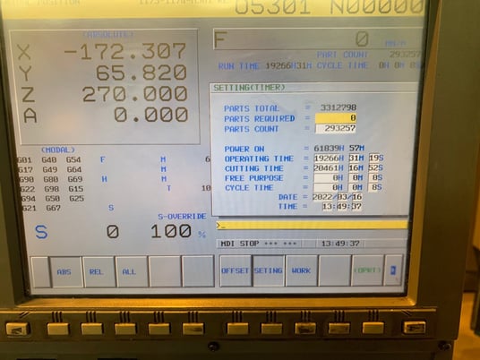 Fanuc #Robodrill-Alpha-T14iA, drill & tapping center, 4-Axis, 19.68" X, 14.96" Y, 11.81" Z, 8000 RPM - Image 4