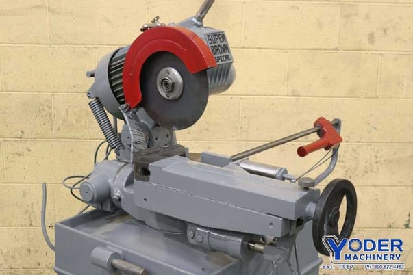 Super Brown #350, cold saw, manual vise, 2 HP, 18-3 RPM, #72342 - Image 4