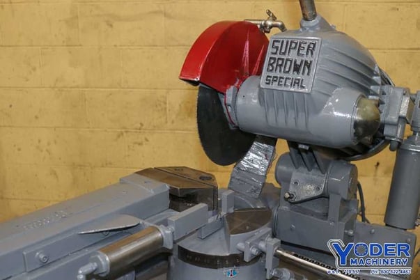 Super Brown #350, cold saw, manual vise, 2 HP, 18-3 RPM, #72342 - Image 5