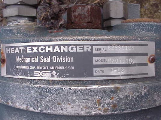 2 sq.ft., Spiral heat Exchanger, Borg Warner #NX0750D, Carbon Steel, 10" diameter - Image 2