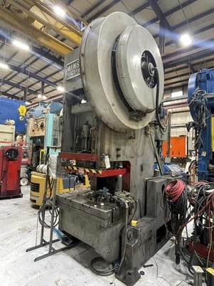 150 Ton, Minster #G1-150, OBI press, 6" stroke, 21" Shut Height, air clutch & brake, 40-80 VSPM - Image 2