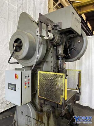 60 Ton, Johnson #60-BG-AC, OBI press, 4" stroke, 12-1/4" Shut Height, air clutch & brake, #74306 - Image 2