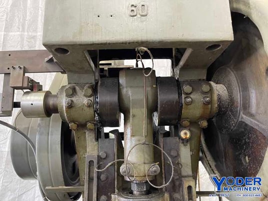 60 Ton, Johnson #60-BG-AC, OBI press, 4" stroke, 12-1/4" Shut Height, air clutch & brake, #74306 - Image 5