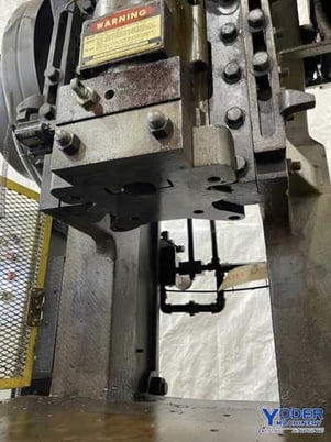 60 Ton, Johnson #60-BG-AC, OBI press, 4" stroke, 12-1/4" Shut Height, air clutch & brake, #74306 - Image 8