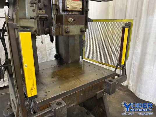 60 Ton, Johnson #60-BG-AC, OBI press, 4" stroke, 12-1/4" Shut Height, air clutch & brake, #74306 - Image 9