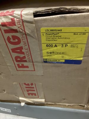 600 Amps, Square D Power Pact, LDL36600U44X, 3P - Image 1