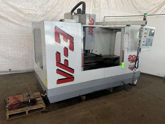 Haas #VF-3, CNC vertical machining center, 21 automatic tool changer, 40" X, 20" Y, 25" Z, 8000 RPM,CT40,Haas - Image 1