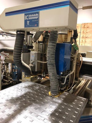 Komo #VR512, CNC router, 5' x12' table, 8 pos., 145" X, 84" Y, 9" Z, 18k RPM, ISO 30, 16 HP, Fanuc 0-M, 1995 - Image 4