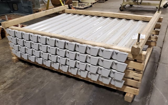 Apron feeder pans package,made to order, Fabricated steel pans, New - Image 1