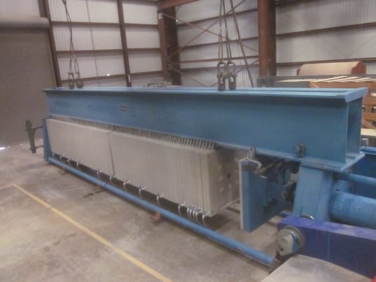 48" x 48" Perrin #200-S-48, Filter Press, 106 Polypropylene non-gasketed recessed plates, 225 PSI, 2707 - Image 5