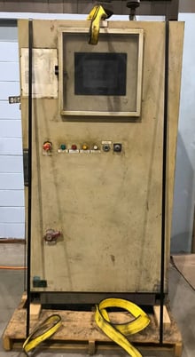 Larox #PF12.5, vertical pressure filter, skid mounted, 8 chamber press, Hydraulics, PLC control panel - Image 8