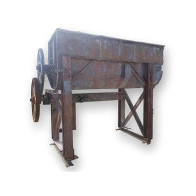 S Howes Co, double ribbon blender, cast iron end plates - Image 1