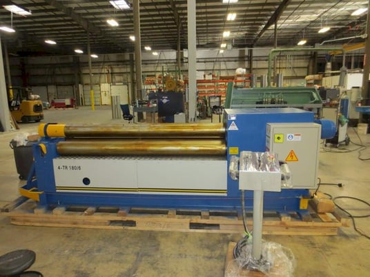 10' x 9/64" Lemas #4-TR 180/10, Hydraulic Double-pinch Plate Bending Roll, 10 gauge capacity, 4-roll, 7.10" - Image 1