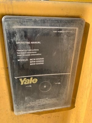 Yale #MSW040LCN24TV083, Walkie Stacker, 1999, 3800 lb., Sideshift + 42" forks, Used - Image 7