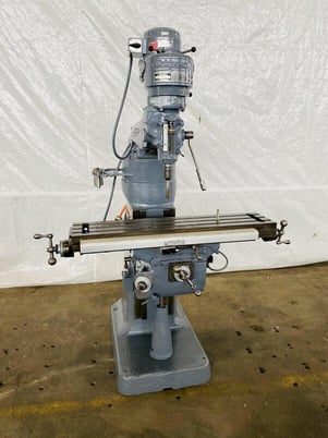 Bridgeport #Series-I, vertical mill, 42" x 9" tbl, 1 HP, 80-2720 RPM, R-8 spindle taper - Image 1