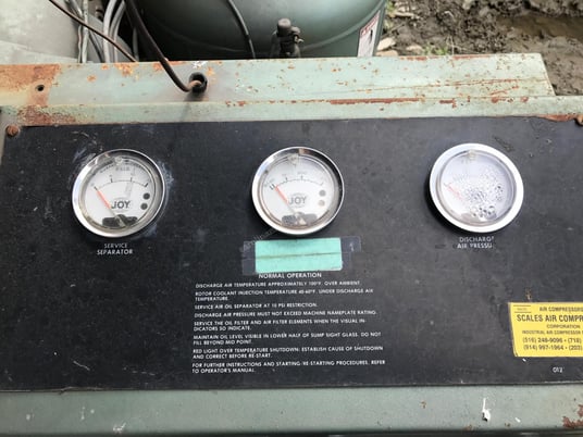 275 cfm, 110 psig, Joy #TA-290 Rotary Screw Compressor, 10 gallon oil sump capacity, twistair - Image 5