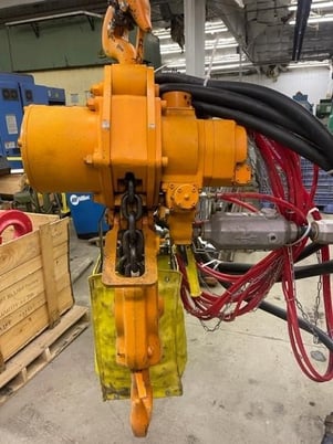 .2 Ton, Harrington #TCR10000, Pneumatic Chain Hoist, S/N 2015-H067C - Image 3