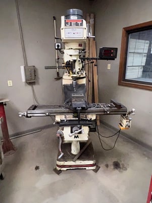 Jet #JTM-4VS, vertical milling machine, 9" x49" table, 3 HP, 60-4200 RPM - Image 3