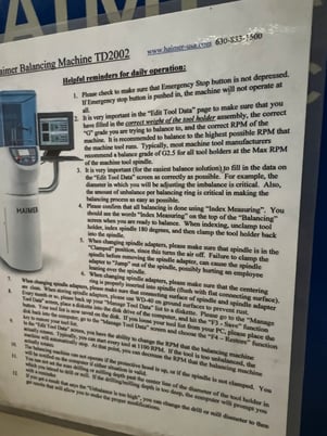 33 lb. Haimer #TD2002, moulder head balancing machine, unblance on 1 plane, Vibration optimized base, for - Image 4