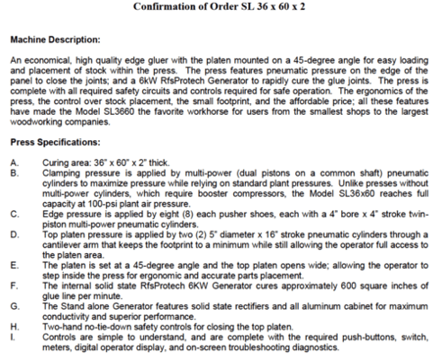 Ogden #RFS-Protech-SL-3660, radio frequency gluer, 2018 - Image 6