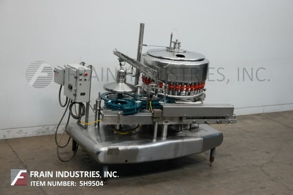 Federal #3612, automatic, Stainless Steel, 36 head rotary, pressure gravity filler & 12 head rotary capper - Image 1