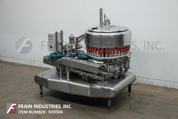 Federal #3612, automatic, Stainless Steel, 36 head rotary, pressure gravity filler & 12 head rotary capper - Image 5
